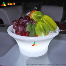 遙控變色七彩LED發光果盤 點亮婚慶與家居的藝術品